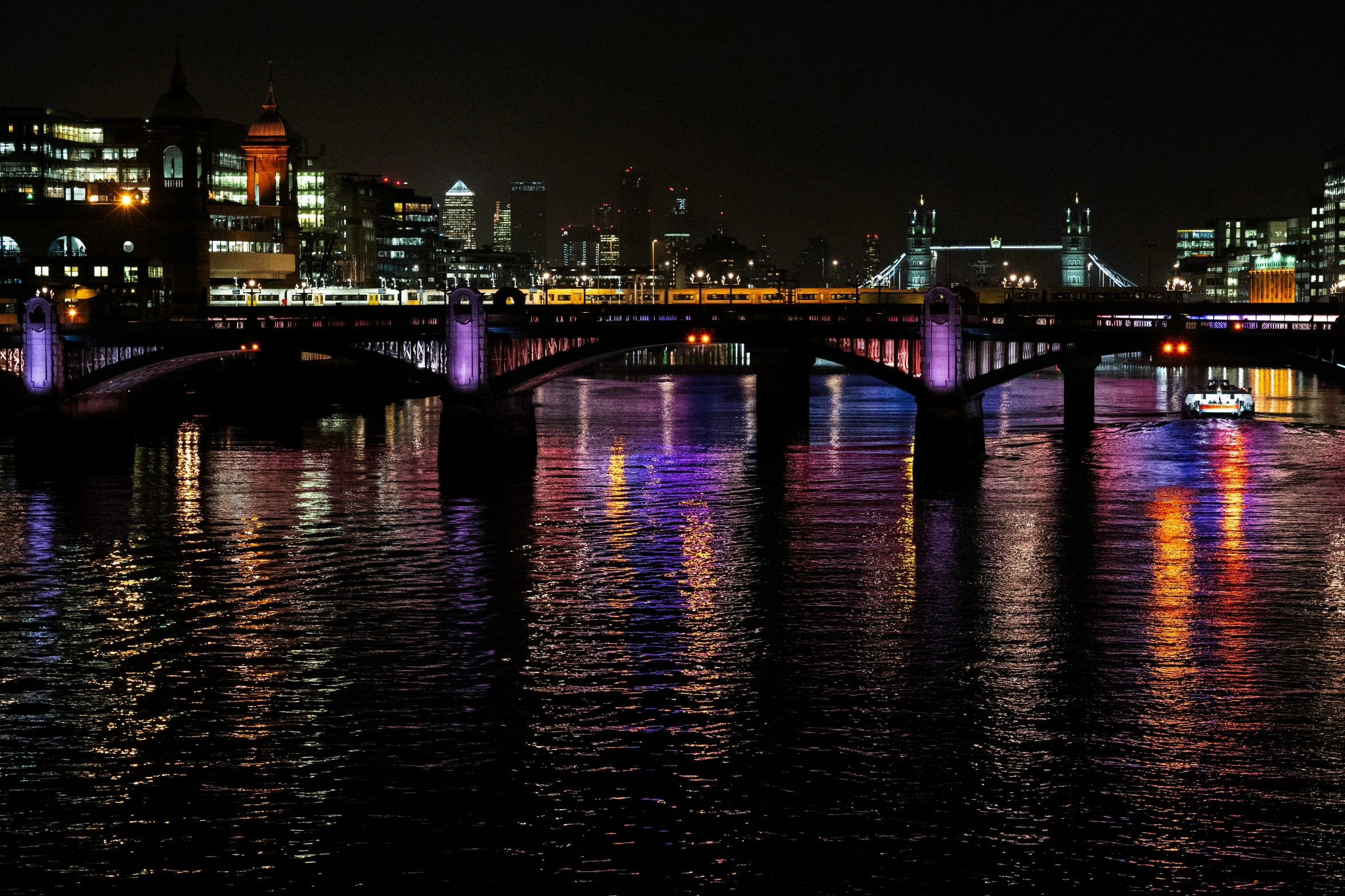 this is the night view of a city with many lights