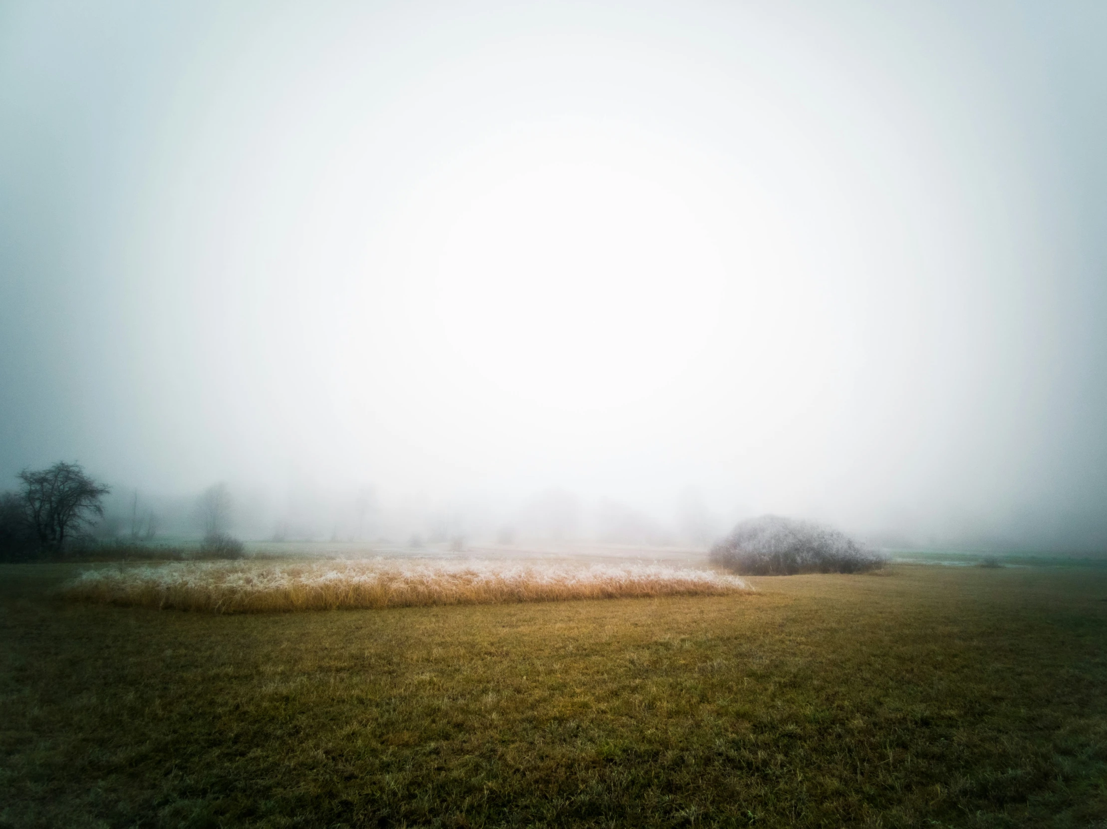 a big open field on a cloudy day