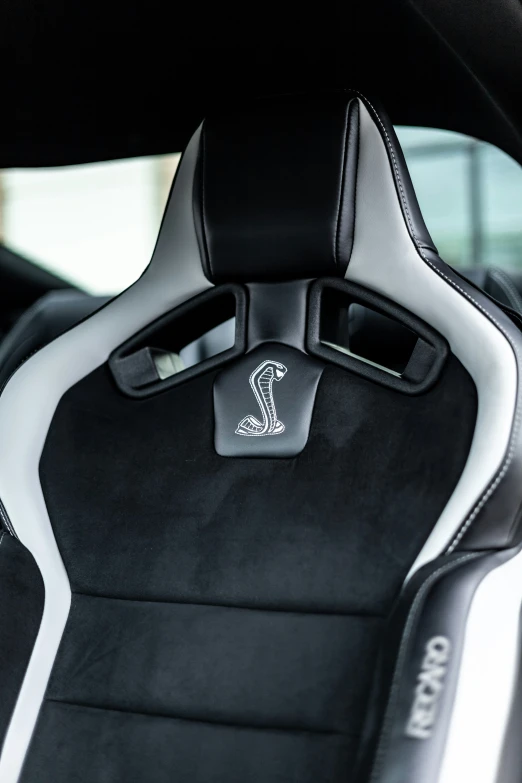 the seats in a sports car are clean