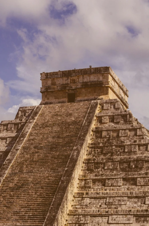 a large stone pyramid with an open top