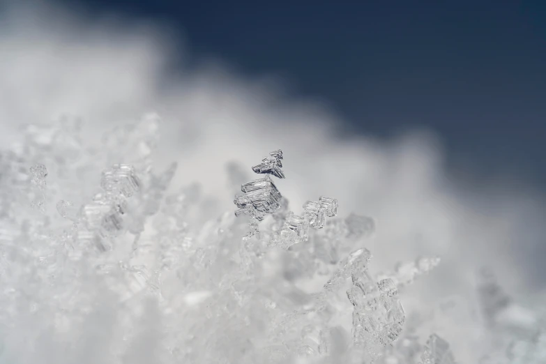 a picture from the side of a snow covered mountain