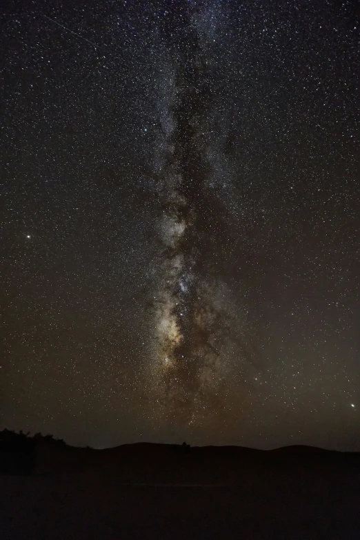 a very night sky filled with stars and an illuminated star in the middle