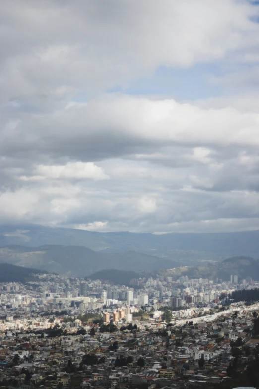 a view of a city from the sky