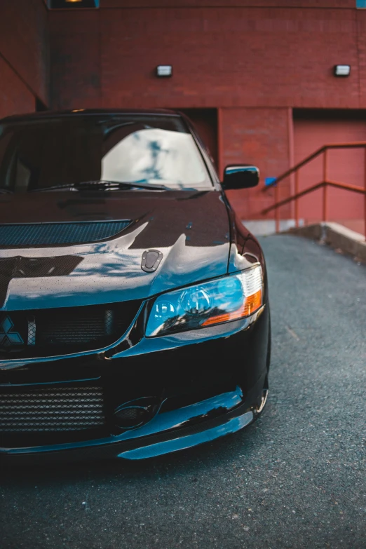 close up on the front grille of a car