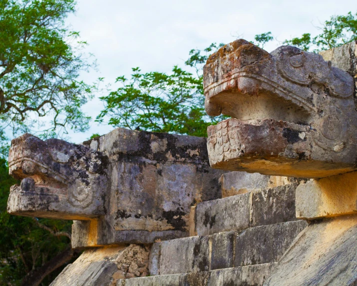 ancient ruins made of stone at outdoor park