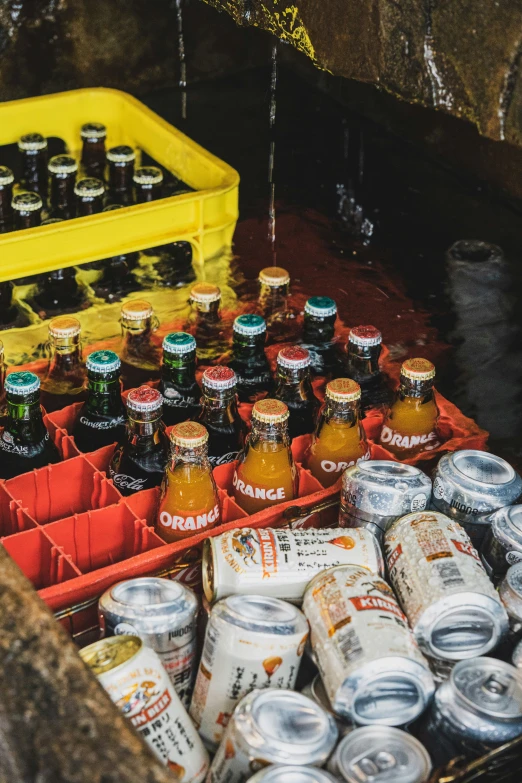 jars and bottles of honey for sale at an outdoor market