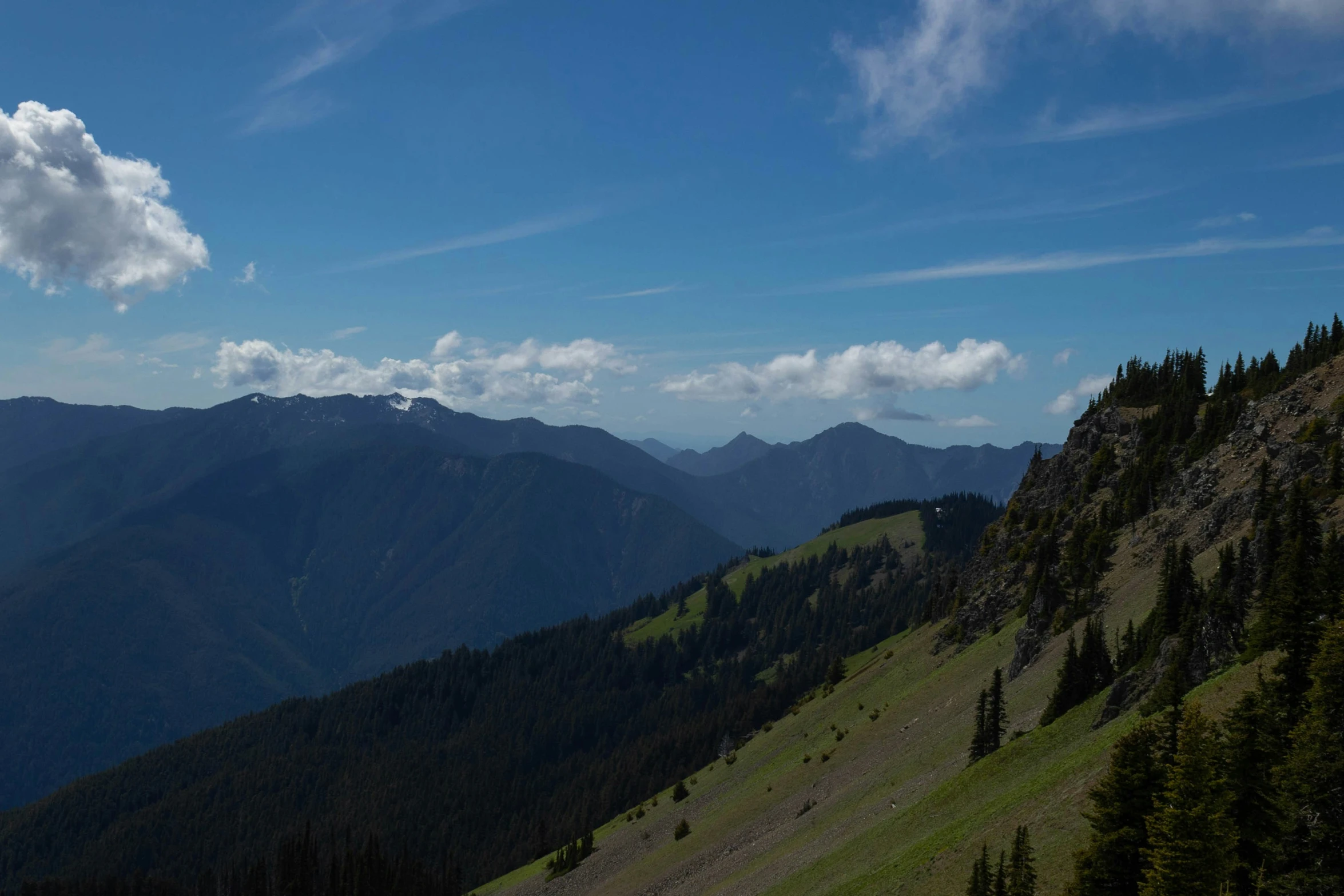 mountain landscape taken from high on a clear day