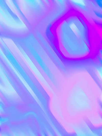 pink and blue abstract object, with a blurred background