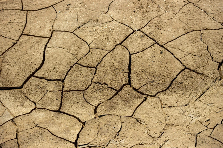 the top view of a ed cement surface