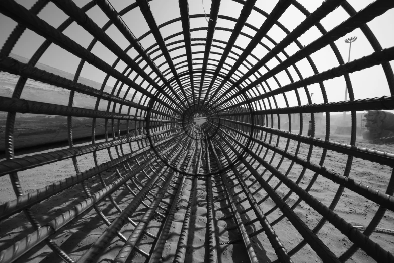 an image of an abstract wire fence