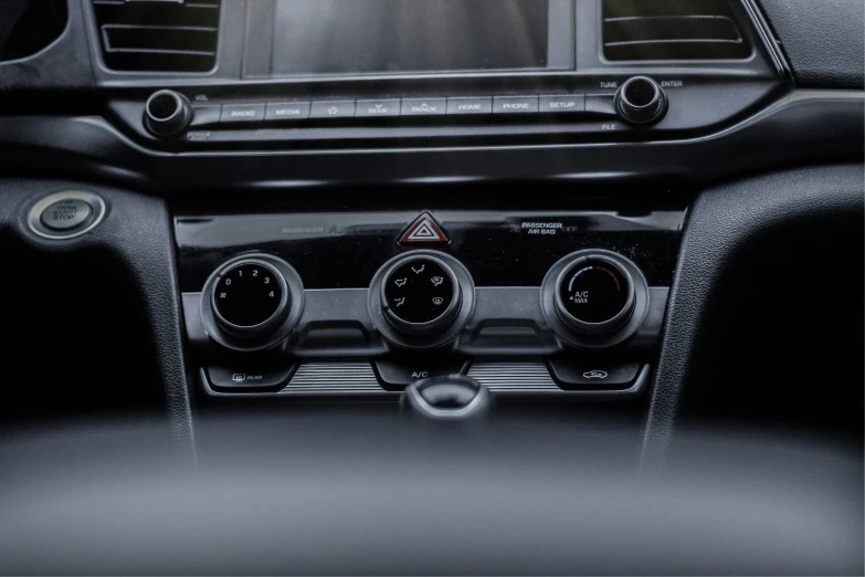 a close up of the dashboard in a car