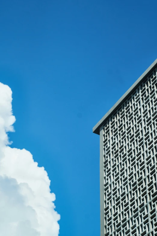 a bird is sitting in front of an unusual building