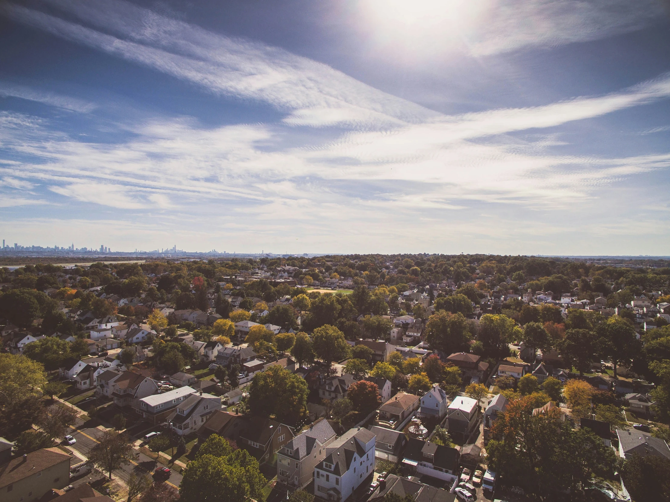 a beautiful view of a city from the roof of a building