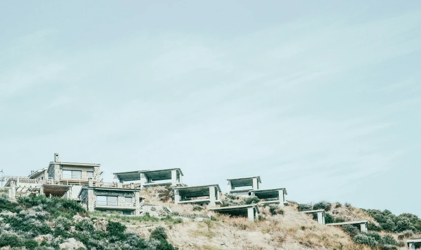 a very large building on top of a hill