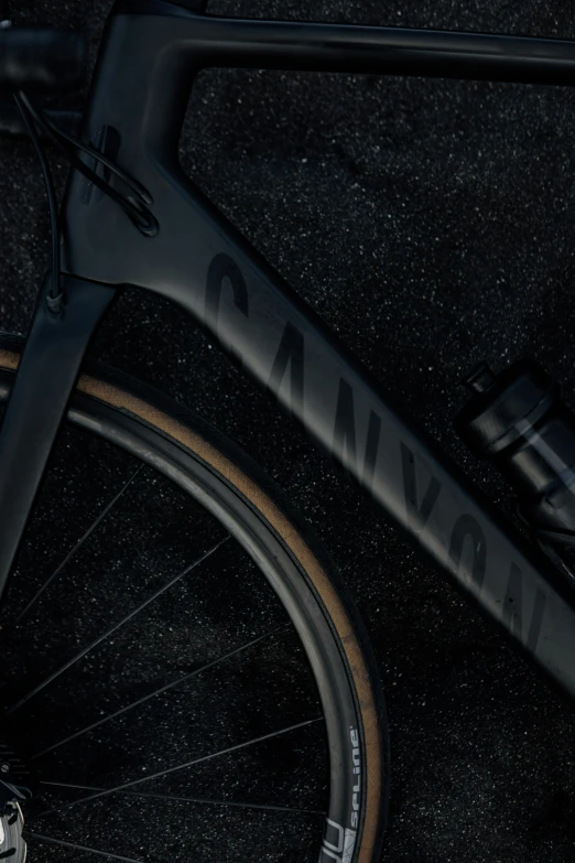 a close up of the spokes of a bicycle