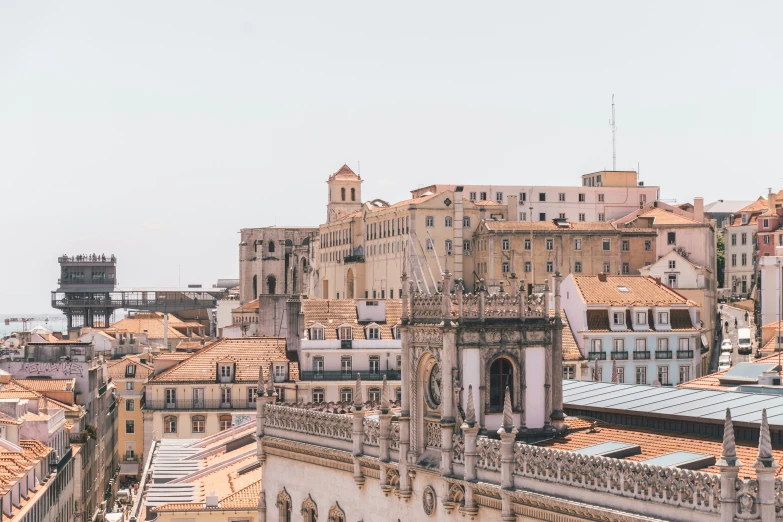 a city skyline with many old buildings and buildings