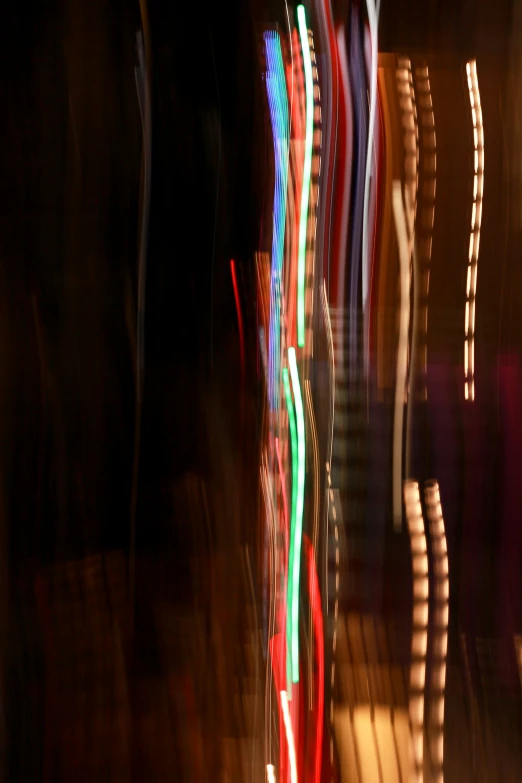 some light painting from a moving car