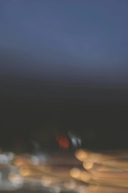 blurred image of city lights, showing blurry traffic