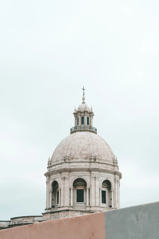 a large white dome on top of a building