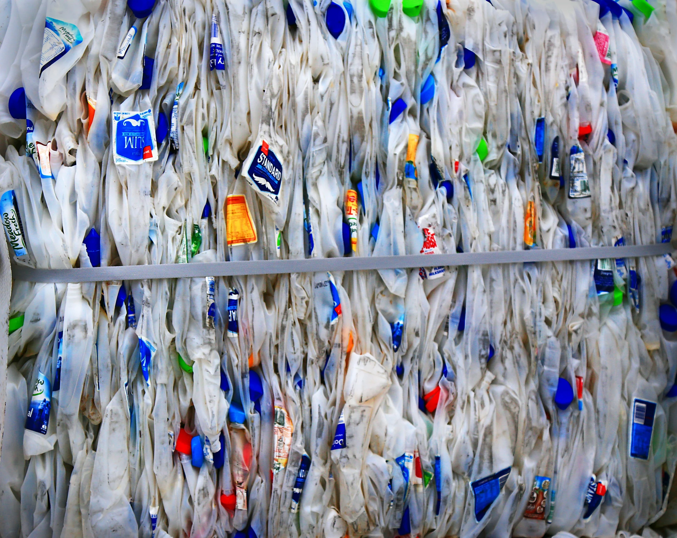 large display of lots of plastic bottles all different colors