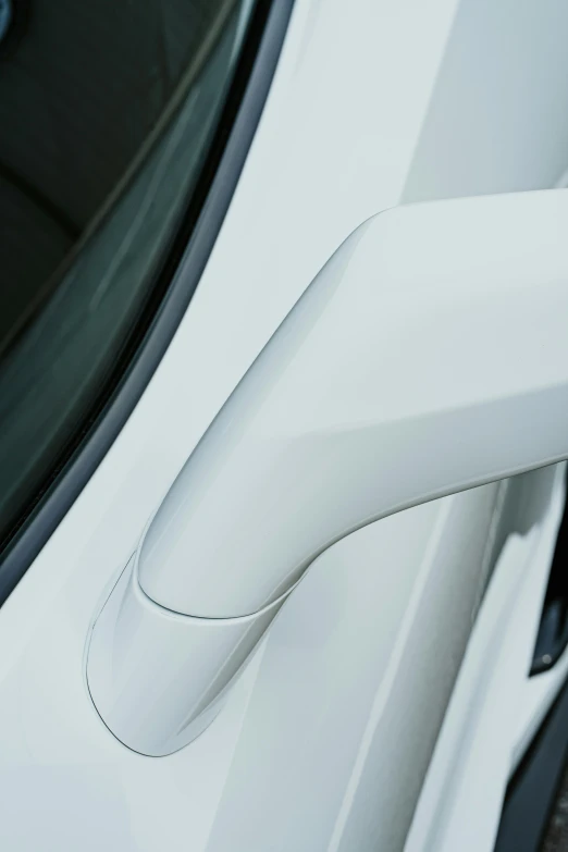 the front door handle on the rear seat of a car