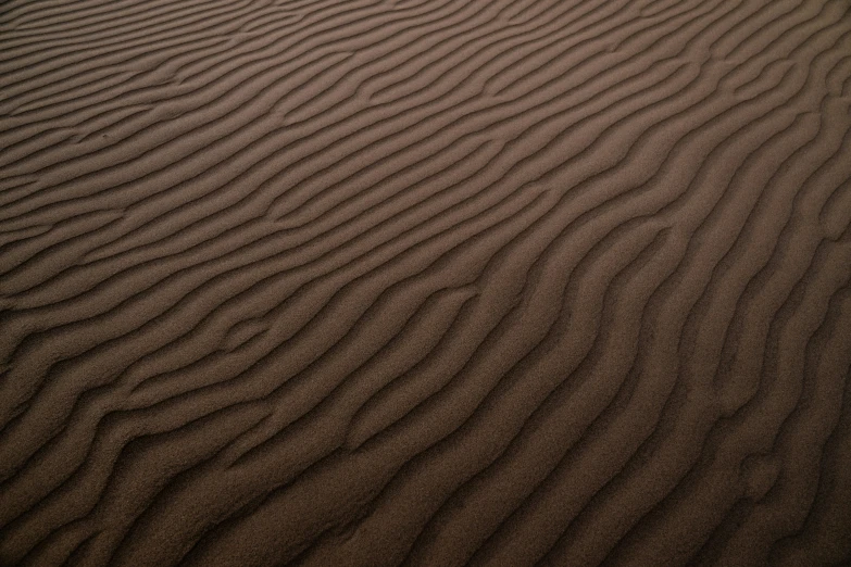 sand ripples in a large desert area