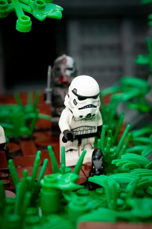 a storm trooper and troopers from star wars with legos