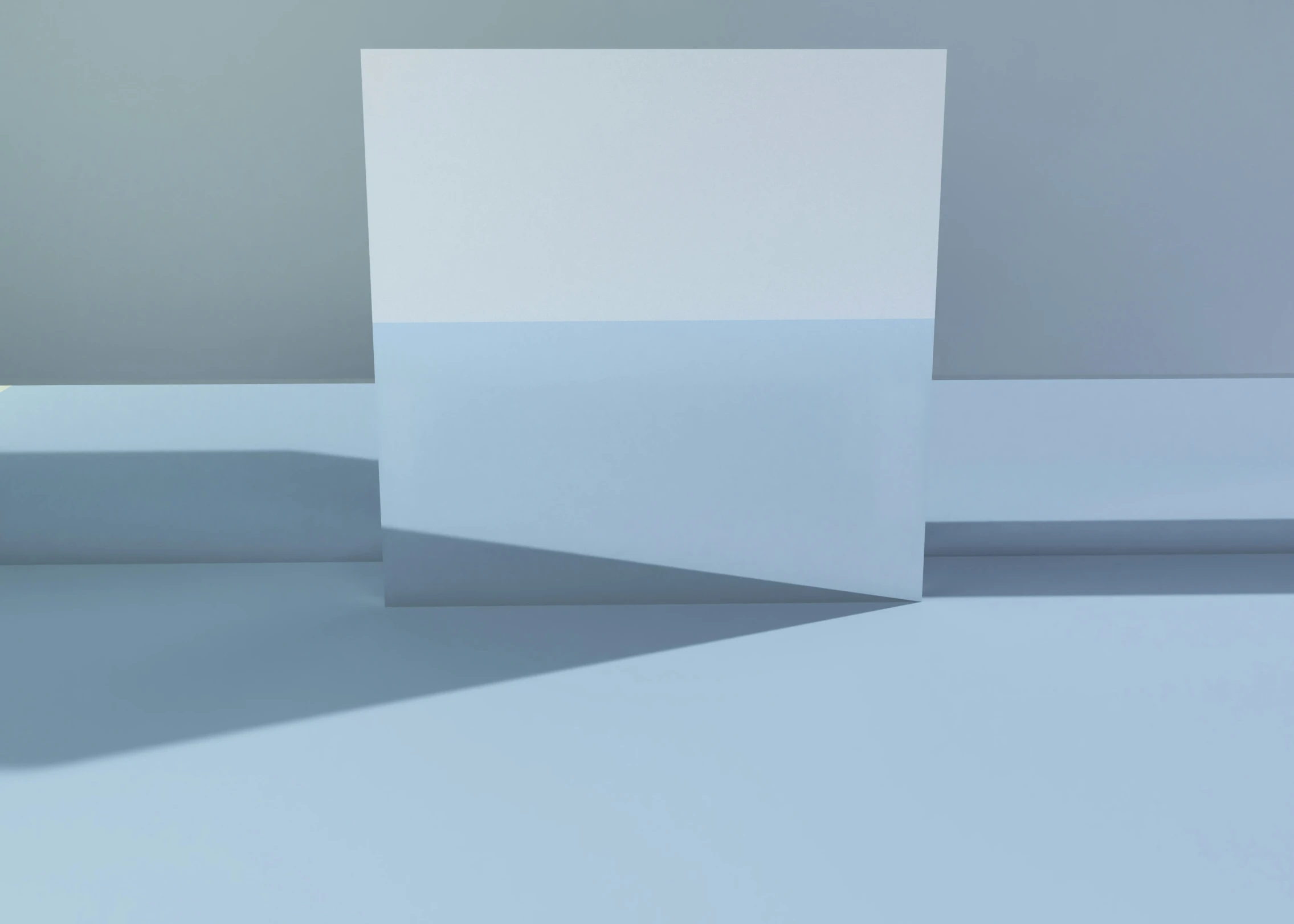 an empty white surface with shadows and light