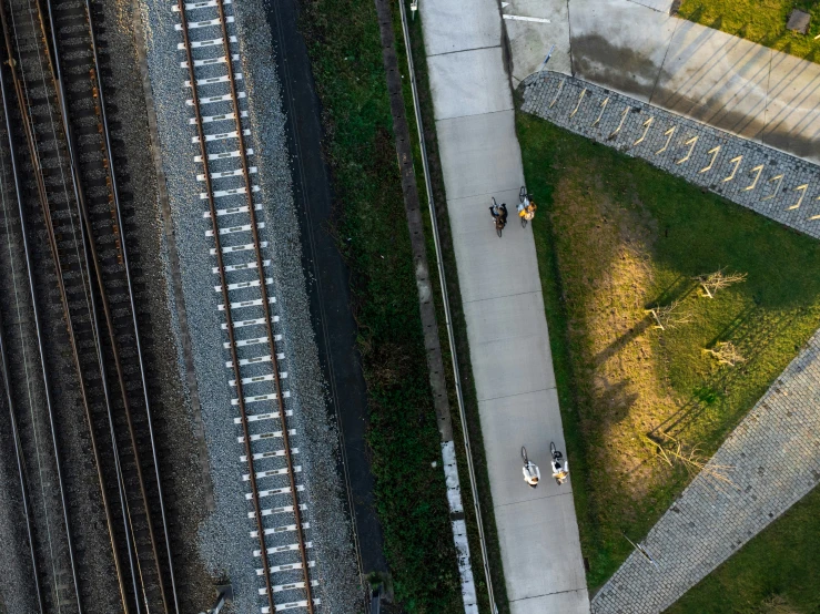 a train yard and the railway on one side is shown