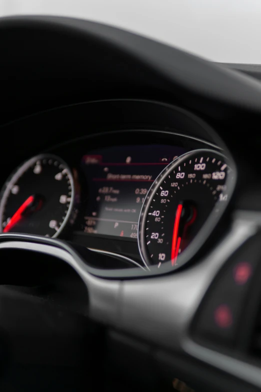 dashboard gauges and digital instruments of an automobile