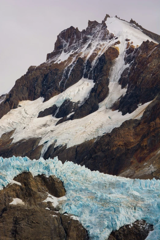 this is a po taken looking over blue glaciers