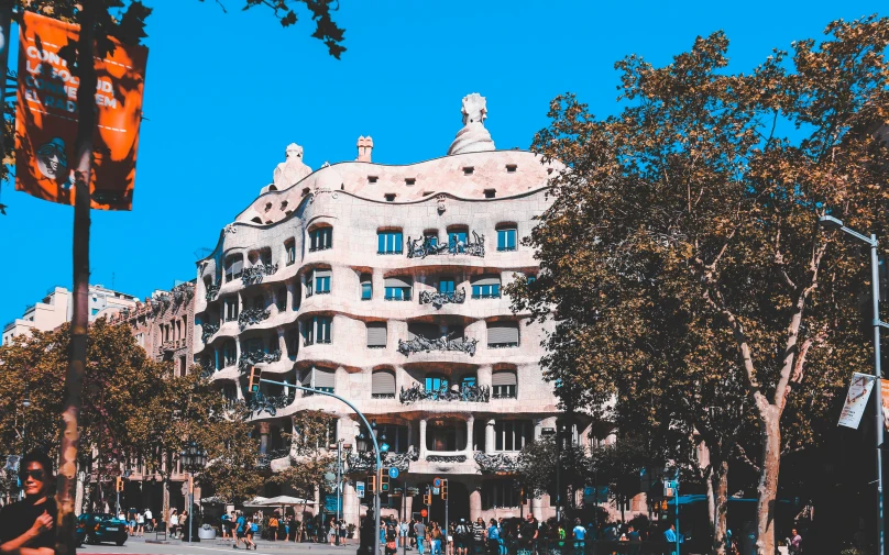 a big pretty building next to some trees