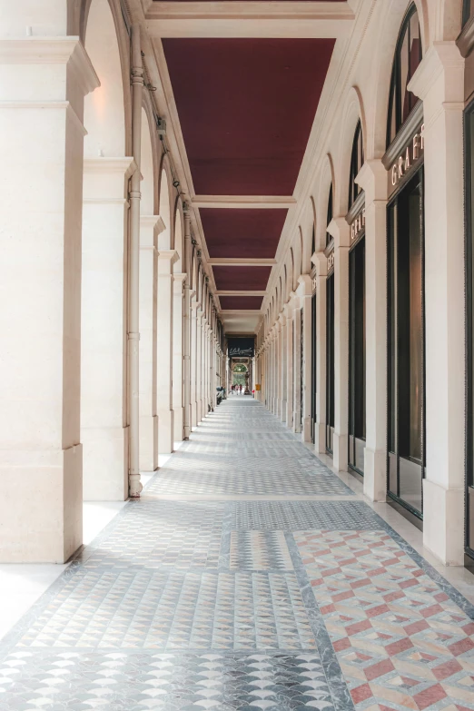 this is an image of an old hallway