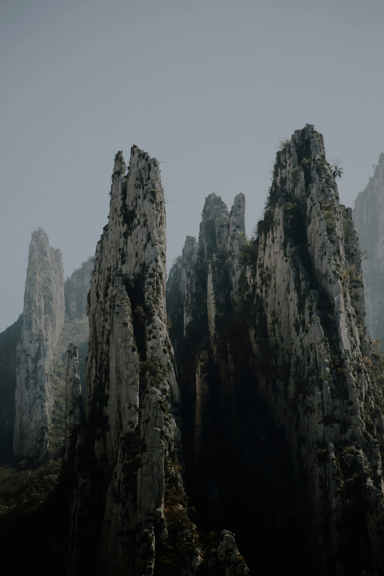 an image of some very large rocks in the sky