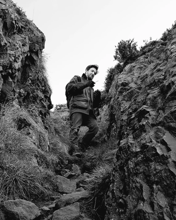 man walking through the jungle alone and alone