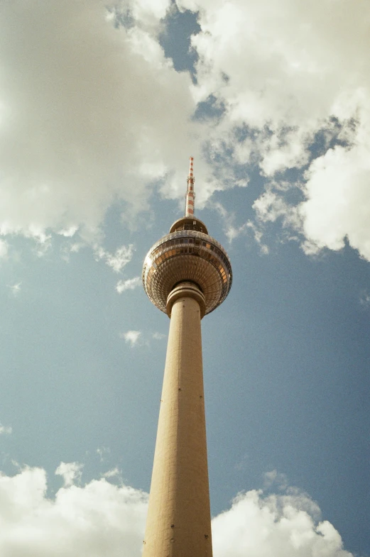 the sky view of the top of a tall building