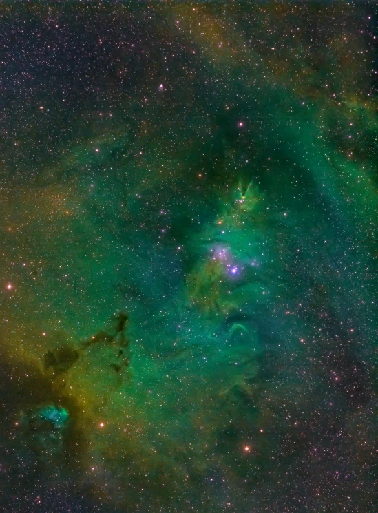 the center of a star forming part of a star forming a bubble