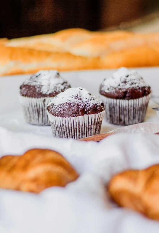 small baked goods, on a white napkin