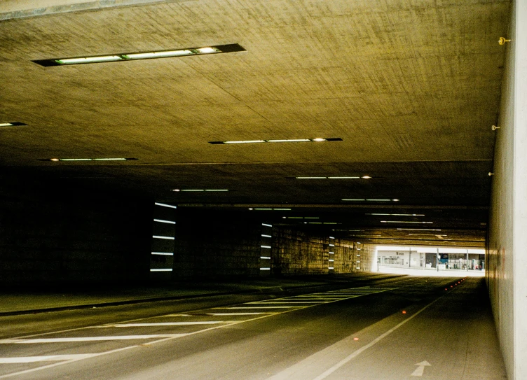 a po taken from inside a tunnel with a light