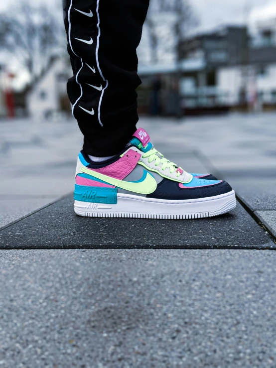 nike air force 1 mid'07 black multi - color sneaker