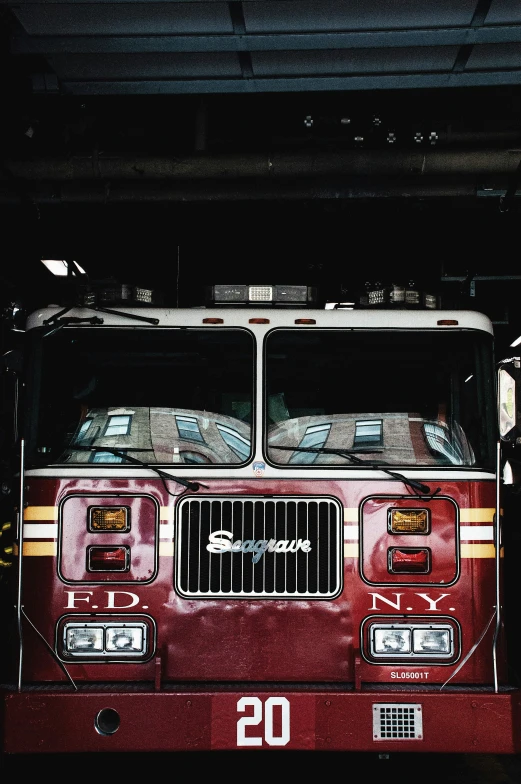 there is a picture of the front end of a fire truck