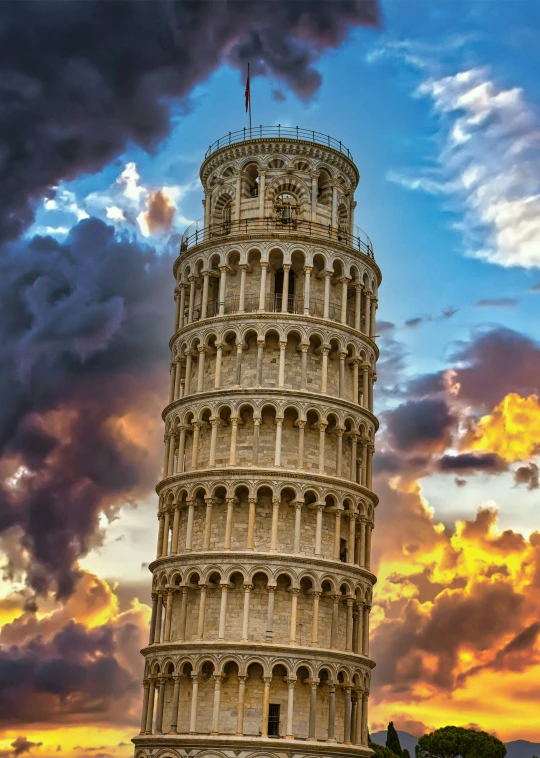 a very tall structure that is standing against a sky