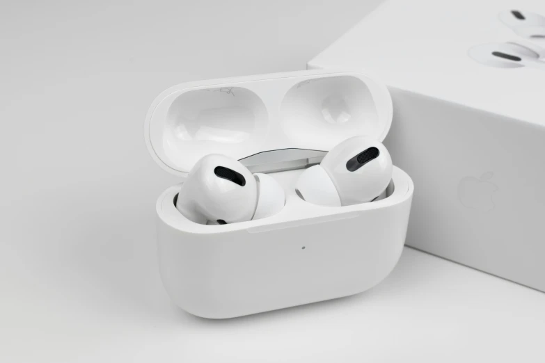 a pair of wireless earbuds with packaging