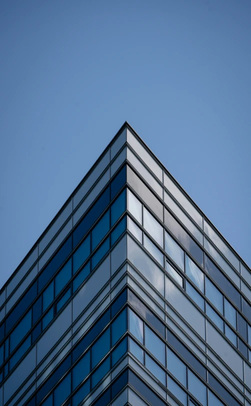 the view of an airplane's flying overhead in a clear sky