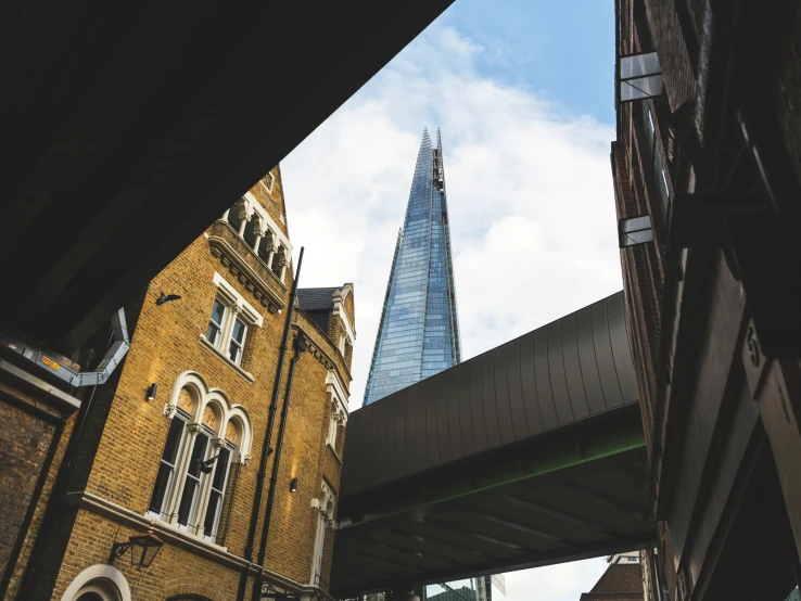 the shard of the building is visible in the background