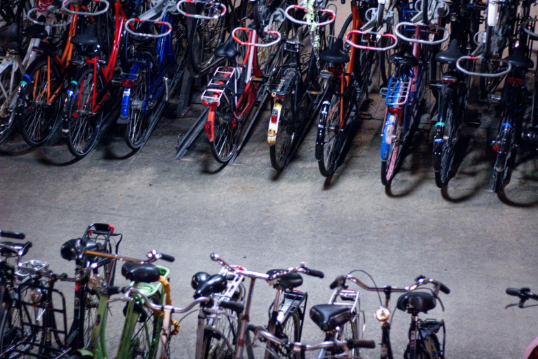 a bike shop filled with lots of different kinds of bikes