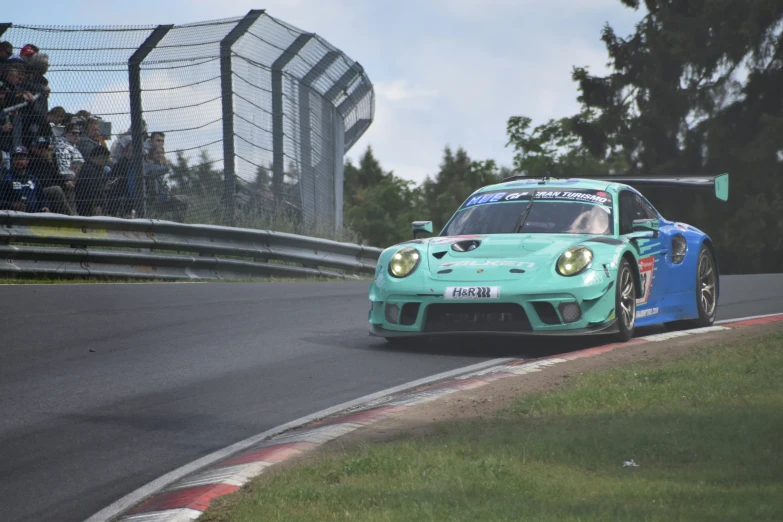 a car with one engine moving down the track