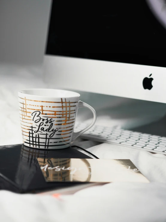 a cup that is sitting on the counter