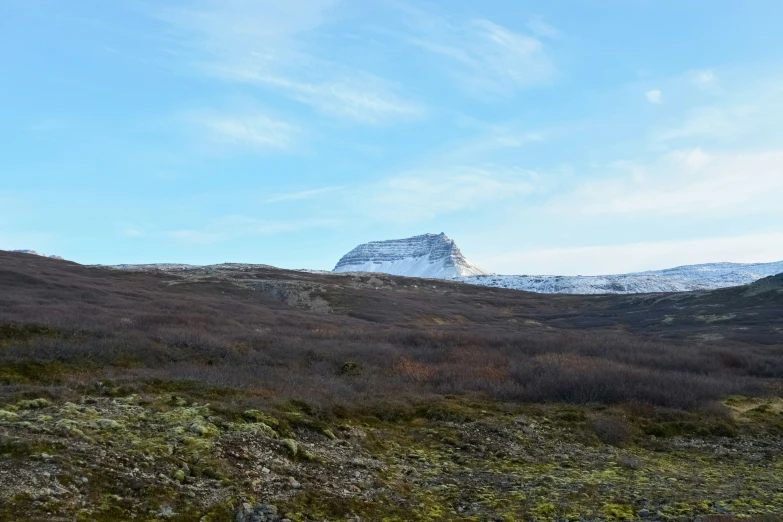 the view of mountains covered with snow on a sunny day