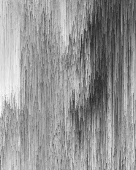 abstract digital art pograph with dark gray and white paint